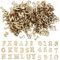 Hocadrv 200 Stück Holzbuchstaben Klein und Holznummern Buchstaben Holz 15MM Buchstaben und Zahlen Holz Weihnachtsdekoration Hochzeit Party Kunsthandwerk DIY Dekoration Zufällig Gemischt