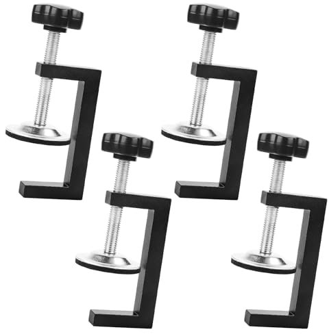 C Klemme G klemme Kit C-Klemme Edelstahl C Zwingen Schraubklemme Trägerklemme Fixierzange Tischklemme Trägerklammer Befestigungs Klemme Trägerklemme Klemmschraube Clamp C Zwinge (Black)
