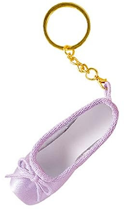 Kobeleen Mini Ballet Shoes Keychain Pointe Shoes Keyrings Handmade Pointe Shoe Charm Bag Penddant Gift for Dance Lovers