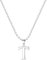 Damen Halskette mit Buchstaben Anhänger T Silber Initialien Kette Edelstahl Buchstabenketten Personalisiere Silber Y Kette für Frauen Mädche
