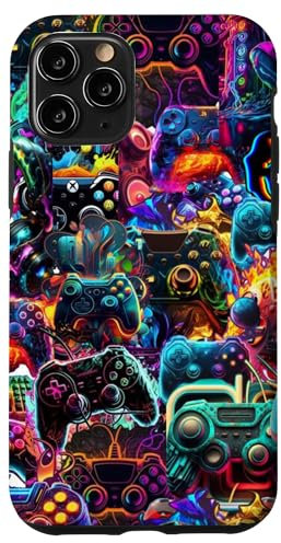 iPhone 11 Pro Gamer Aesthetic Graphic Gaming Video Games Boys Teens Summer Case