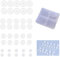 Oaklynet 40PCS Anti Wildfleisch Piercing Disc, Transparente Silikon Piercing Scheibe, 4 Größen, Wildfleisch Disc Für Piercing Bump Ohrringe Scheiben Pads Mit Kunststoff Box