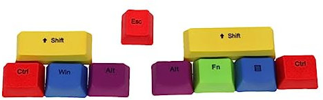 CAXUSD 1satz Bunte Keycaps Für Mechanische Tastaturen Strapazierfähig Farbenfroh Und Einsetzbar Zum Schutz Verschönerung Ihrer Tastatur