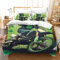 ChengzeTCo Motorrad 3D Gedruckt Bettwäsche Set 3 Teilig Bettbezug-Sets Mit Kissenbezug Soft Microfaser Luxus Modern Mit Reißverschluss Für Erwachsene Und Kinder Single（140x200cm）