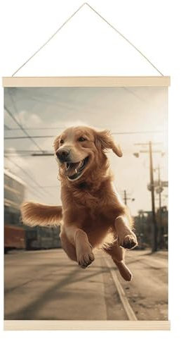 60 x 40 cm Magnetrahmen aus Holz mit Kordel magnetisch für Poster, Drucke, Fotos, Karten, Wirbel