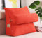 SMBAOFUL Lesen von Kissen Dreieck Kissen Keil geformte Rückenstütze Kissen Bett Ruhkissen zum Lesen, Spielen, Beobachten - mit einem verstellbaren runden Kissen (Größe: 45x45x20cm, Farbe: Orange)