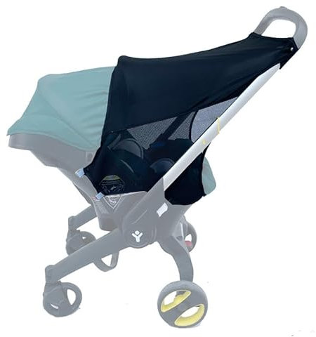 ROMIRUS Pare-soleils Canopy et Moustiquaire pour DOONA Poussette, UV 50+ Protection Soleil et Anti-Insectes pour Bébés