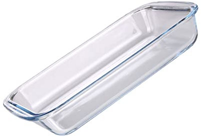 PartyKindom Gehärtete Auflaufform Ofenfest 1 Stück Rechteckig Haushaltsgeschirr für und Desserts