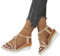 Bastwahl Sandales Compensées Femme Été Chaussures AntidéRapantes Respirantes et Nu-Pieds BohêMe Bout Ouvert avec Talon Plateforme Comfy Semi Trailer Sandales