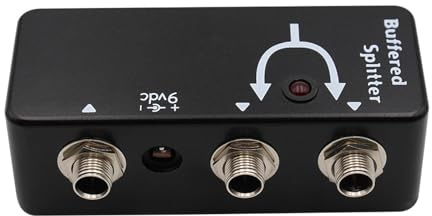 Doppelkanal Puffer Splitter Pedal Optimiert Die Stärke Der Gitarrensignale Metallstruktur Für Komplexe Effekte Kettenführung Gitarren Pedalboard Puffer Splitter
