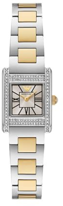 Emporio Armani Women's 26MM Two Tone Stainless Steel Watch, AR11704