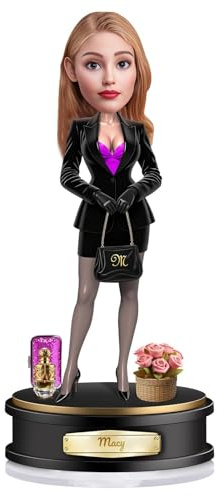 Individuelle Acrylfiguren, individuelle 2D-Stehfigur mit Foto, lustiges und einzigartiges Geschenk zum Schulabschluss, Geburtstag, Feiertagen oder als Schreibtischdekoration im Büro (Weiblich)