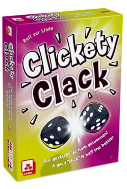 NSV - CLICKETY CLACK, cleveres Würfelspiel | Spannung bis zum letzten Wurf (2-4 Spieler, ca. 25 Min.), taktisches Geschick gefragt