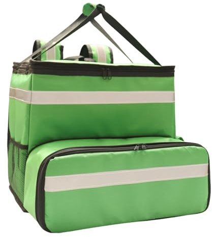 Sharplace Isolierter Lebensmittel-Lieferrucksack mit Griffen, tragbar, leicht, für warme und kalte Speisen, Pizza-Rucksack für gewerbliche Zwecke