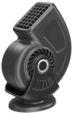 Joygoodta Chauffage de Voiture Portable 12V 2 en 1, Ventilateur de Chaleur et Refroidissement, dégivreur Pare-Brise, Chauffage Voiture réglable et Rechargeable pour véhicule