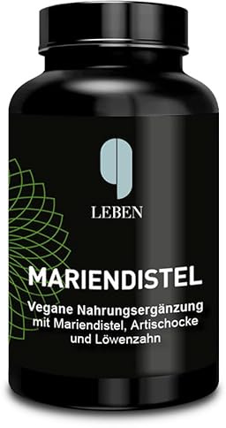 9 Leben® Mariendistel Komplex 90 Kapseln mit Silymarin, Nahrungsergänzungsmittel, Laktosefrei und Glutenfrei