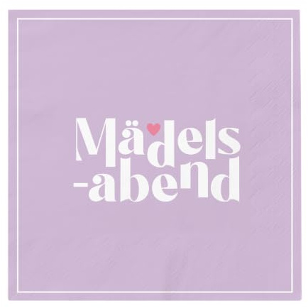 Servietten Mädelsabend