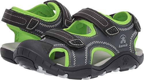 Kamik Unisex-Jungen Seaturtle2 Geschlossene Sandalen, Grau (Charcoal Cha), 25 EU