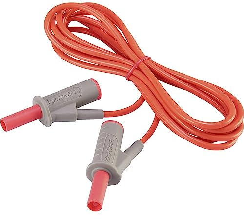 Voltcraft MSB-501 Sicherheits-Messleitung Lamellenstecker 4 mm Lamellenstecker 4 mm 2.00 m Rot 1 St.