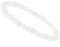 ELEDORO Stretch Armband aus echten Edelstein-Perlen (6mm) – Perlenarmband für stilvolle Eleganz (Achat weiß)