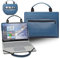 LiuShan 2 in 1 PU Leder hülle + Laptoptasche für 15.6 Asus VivoBook S15 S532FA/Asus VivoBook 15 F512DA F512FA X512FA R564JA & Huawei Matebook D 15 2020/HUAWEI Matebook D 15 2021,Blau