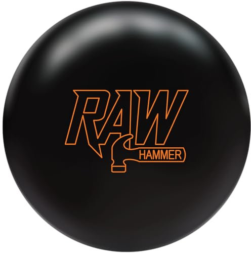 Hammer Unisex-Erwachsene Rohhammer schwarz 6,4 kg Bowlingkugel, Black, 14