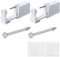 Suskriyocic 2 Pack Disposable Sterile Nose Piercing Kit Tool with Stud Painless Self Ear Gun for Kit, and Supplies (White)
