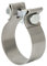 Tbest Universal Band Clamps - Rustproof Muffler Clamp for Downpipe Header Manifold Exhaust 2.5 Inch