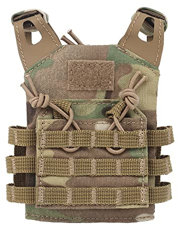 WarmHeartting Mini Gilet Tactique pour Bouteille de Bière Molle - pour Canettes, Bouteilles, Boissons, Décoration