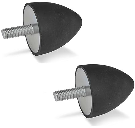 Ganter Normelemente | Anschlagpuffer | 2 Stück | GN 353-50-68-M10-S-55 | Gummi