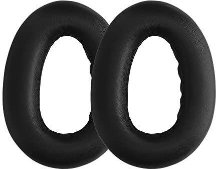 kwmobile 2X Ohr Polster kompatibel mit Sennheiser PXC550 - Kopfhörer Ohrpolster aus Schafsleder - Leder Polster für Over Ear Headphones
