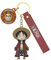 YJacuing Niedlicher Anime-Schlüsselanhänger, einteilig, Luffy, PVC-Figur, offiziell lizenziertes Sammlerstück, Schlüsselband, Luffy, Medium