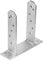 Galvanised Metal Decking Fence Support Brackets for Concrete Base & Pergola Posts - Bolt on Bracket Feet Supports 75mm (2.95)