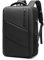 DEEVORCA Elegante Uomo Zaino Grande Capacità Viaggio Zaino per 17.3 Pollici PC Portatile con USB Porta Zaino da Scuola Lavoro Ufficio Vacanza Impermeabile Uomo Università Backpack Nero A