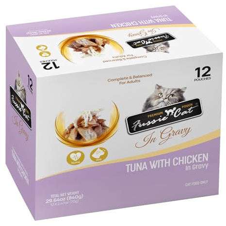 Fussie Cat Premium Tuna w/Chicken in Gravy