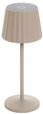 Lindby Dimmbare LED Akku Tischlampe kabellos mit Touchsensor, aufladbare tragbare Tischleuchte für innen außen Outdoor IP54 Lampe Garten