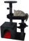 Cat Tree Gothic Cat Tree with Coffin Cat Bed 35.4'' Cat Tower with Scratching Post Spacious Cat Condo and Hanging Ball Multi-level Cat Furniture Spooky Cat Tree for Indoor Cats