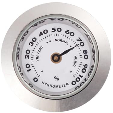 Zigarren Humidor Hygrometer | Zigarren Analog Hygrometer Analoges Präzisions-Thermo-Hygrometer, Zimmerthermometer & Hydrometer Für Angenehme Raumtemperatur