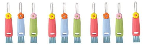 3 in 1 Cup Lid Cleaning Brush, Crevice Cleaning Brush Set, 10 Pcs Multifunctional Cleaning Brush Cup Lid Cleaner Portable Cup Gap Lid Brush for Bottle Gap Tight Spaces Cup