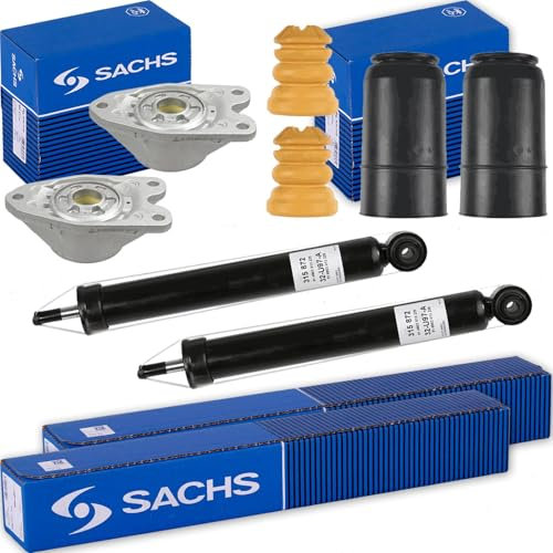 2x SACHS Gasdruck Stoßdämpfer + Domlager hinten passend für 1er F20 F21 2er