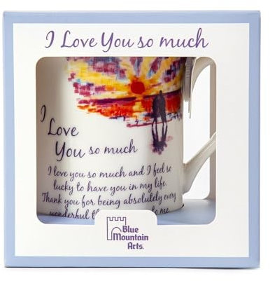 Blue Mountain Arts Tazza in ceramica con scritta in lingua inglese I Love You So Much