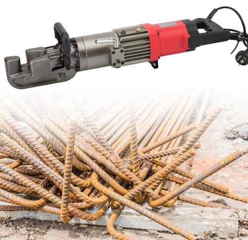 HENGCMM Cintreuse Tube Acier Electrique, Plieuse Électrique pour Barres D'armature 220 V, Machine À Plier Les Barres D'armature Hydraulique Jusqu'À 16 22 25 mm Machine À Plier L'acier À Main,16mm