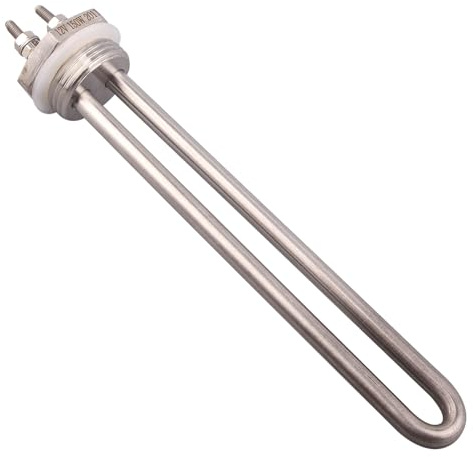 1pc 12v Heating Element DC Solar Resistance U Shape DN25 Electric Immersion Water Element Tubular Boiler Heater 100w 150w 200w(Heater only,150w)