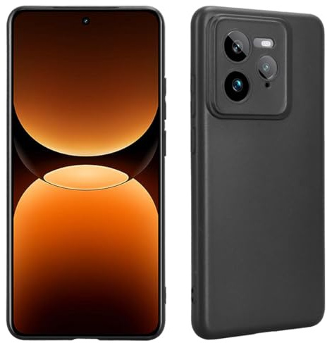 Bihizei Cover Compatibile con Realme GT 7 Pro, Custodia in Morbida Silicone TPU, Sottile e Antiurto con Rivestimento in Microfibra AntiGraffio, Nero