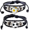 Happyyami 2er Set Stilvolle Fußball Fans Armbänder Aus Mit Perlen Persönliches Schmuck Accessoire Für Und Jugendliche Und Geschenkidee Für Fußballliebhaber