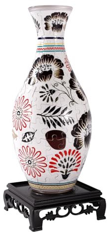 BOXOB 3D Puzzle Flower Vase, Plastic Flower Vase Puzzles for Home Decoration & Flowers Arrangements Special Puzzles Vases Gifts for Puzzle Lovers