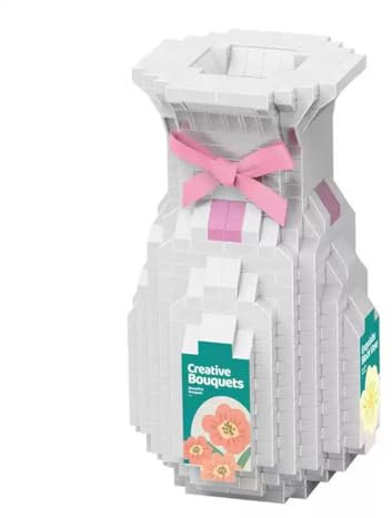 ToyGhillied Vase Bausatz für Lotusblumen Bouquet 40647, Blumen Display Vase Bauklötze, Home Lovely Decor für Blumenliebhaber, Geschenk für Geburtstag Mütter Tag - 589 Teile