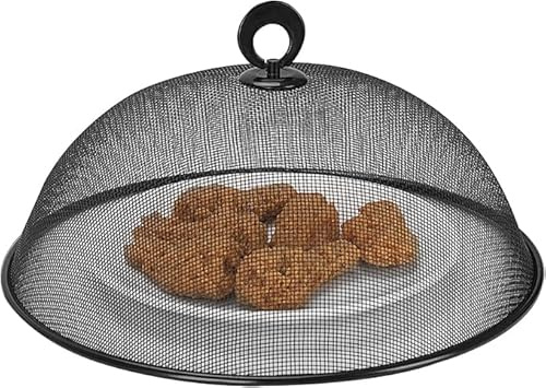 1/2/3 Stück Abdeckhauben Für Lebensmittel, Rund Obst Fliegenhaube Lebensmittel, Metall Lebensmittels Schutzhaube, Fliegenschutz Essens, Wiederverwendbares Insektenschutznetz, Für Küche Camping (1pc)