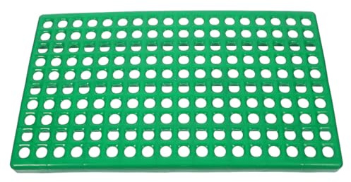 Placa Base Plástico para Jaula de Conejo, Agujeros Circulares Negro | Base Aislante para Conejos, Diámetro de Orificio 1,6cm, Fácil Limpieza, para Jaula
