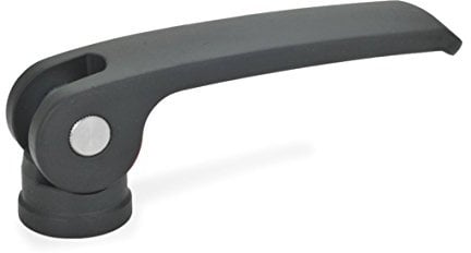 Ganter Normelemente | Exzenterspanner mit Innengewinde - 927-101-M10-B-B | Hebel Zink-Druckguss, schwarz | 1 Stück